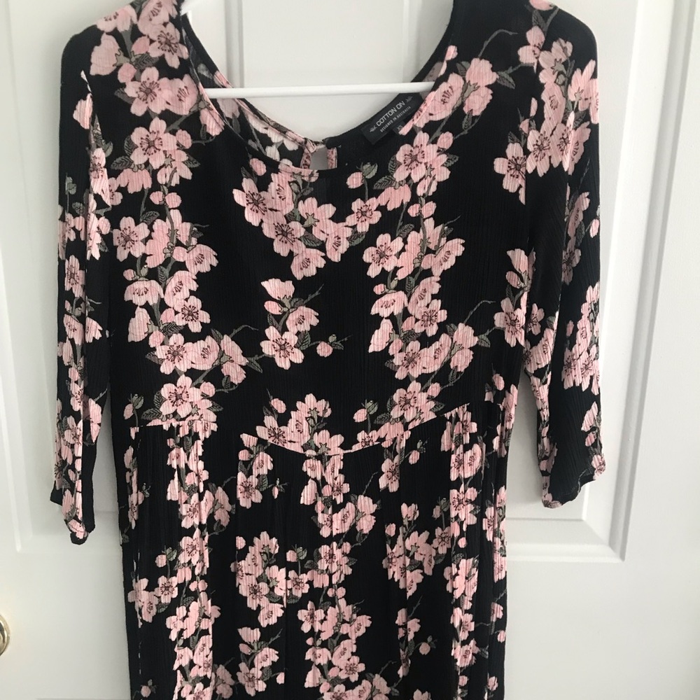 Cotton on floral mini dress